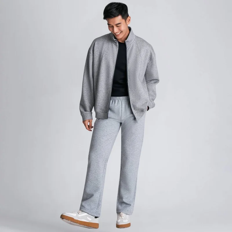 GIORDANO Men’s Interlock Regular Straight Fit Jogger